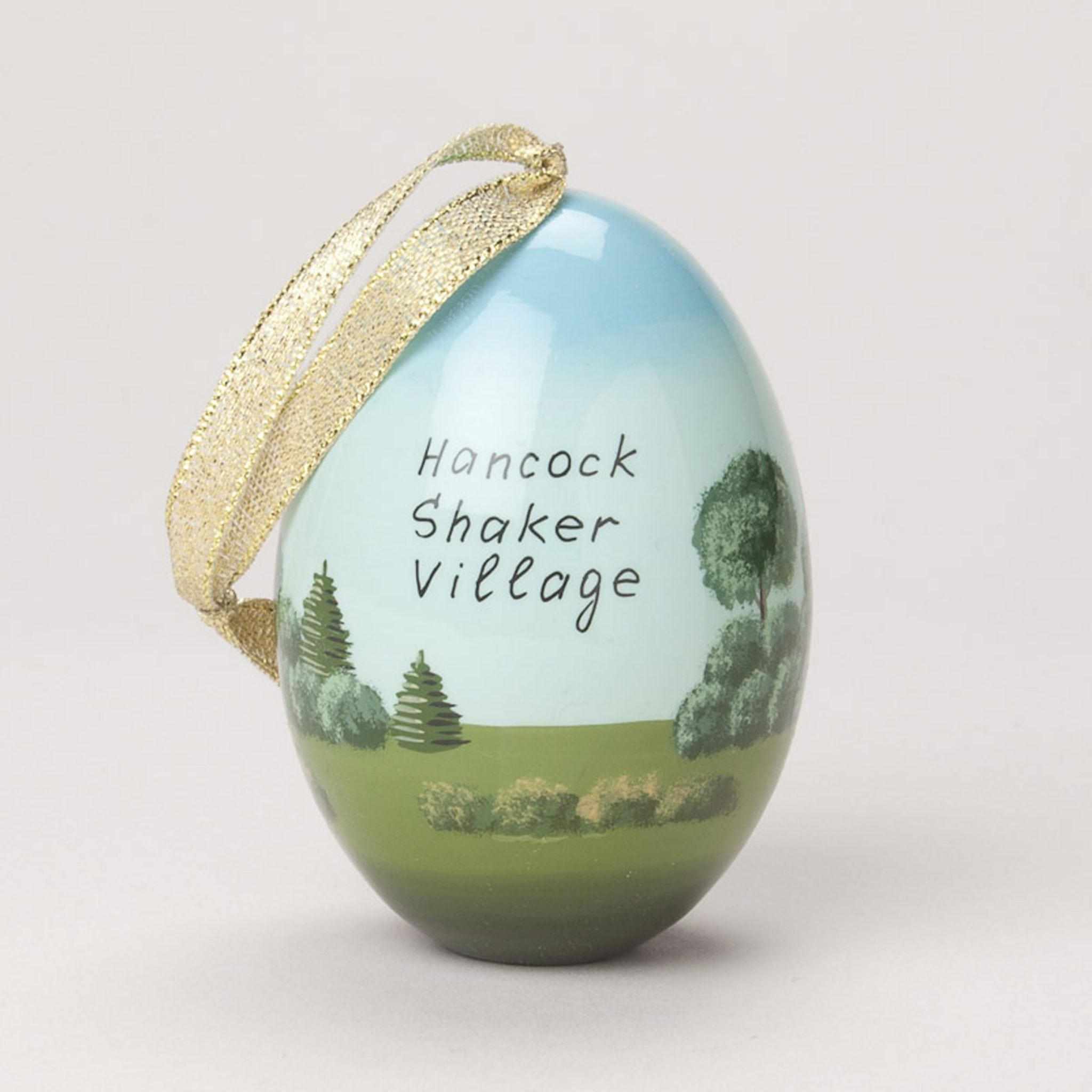 Round Stone Barn Egg Ornament - Image 2