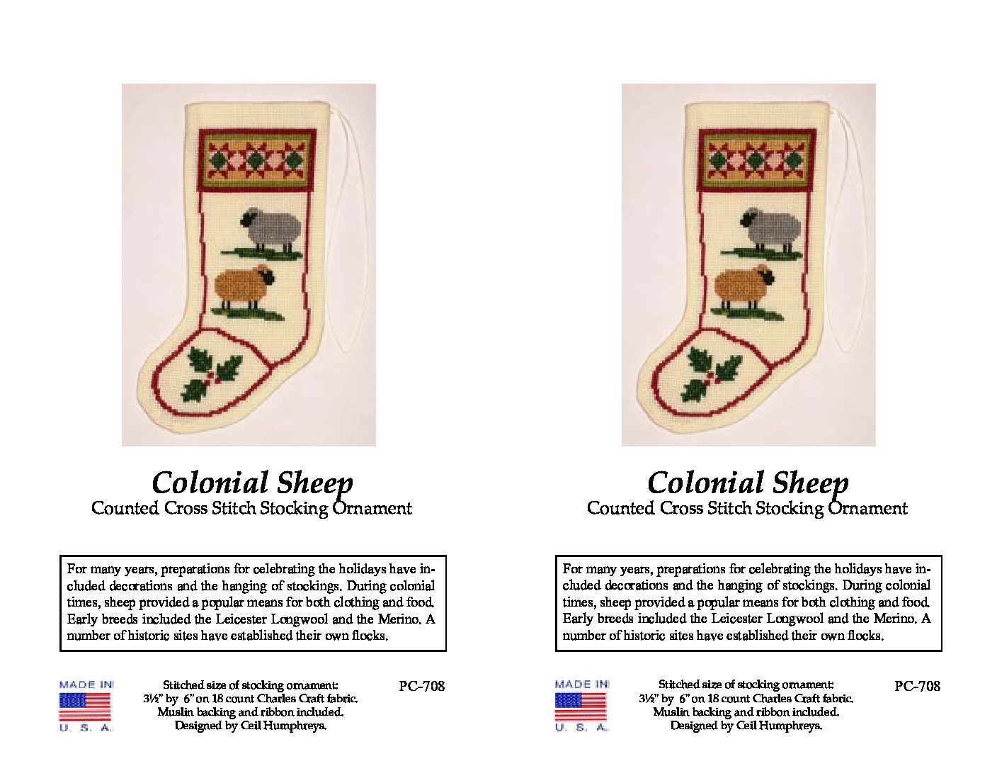 Moravian Seal Counted Cross Stitch Kit - Old Salem Museums & Gardens